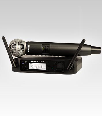 SHURE GLXD24E/SM58 Z2 2.4 GHz цифровая вокальная радиосистема с ручным передатчиком SM58