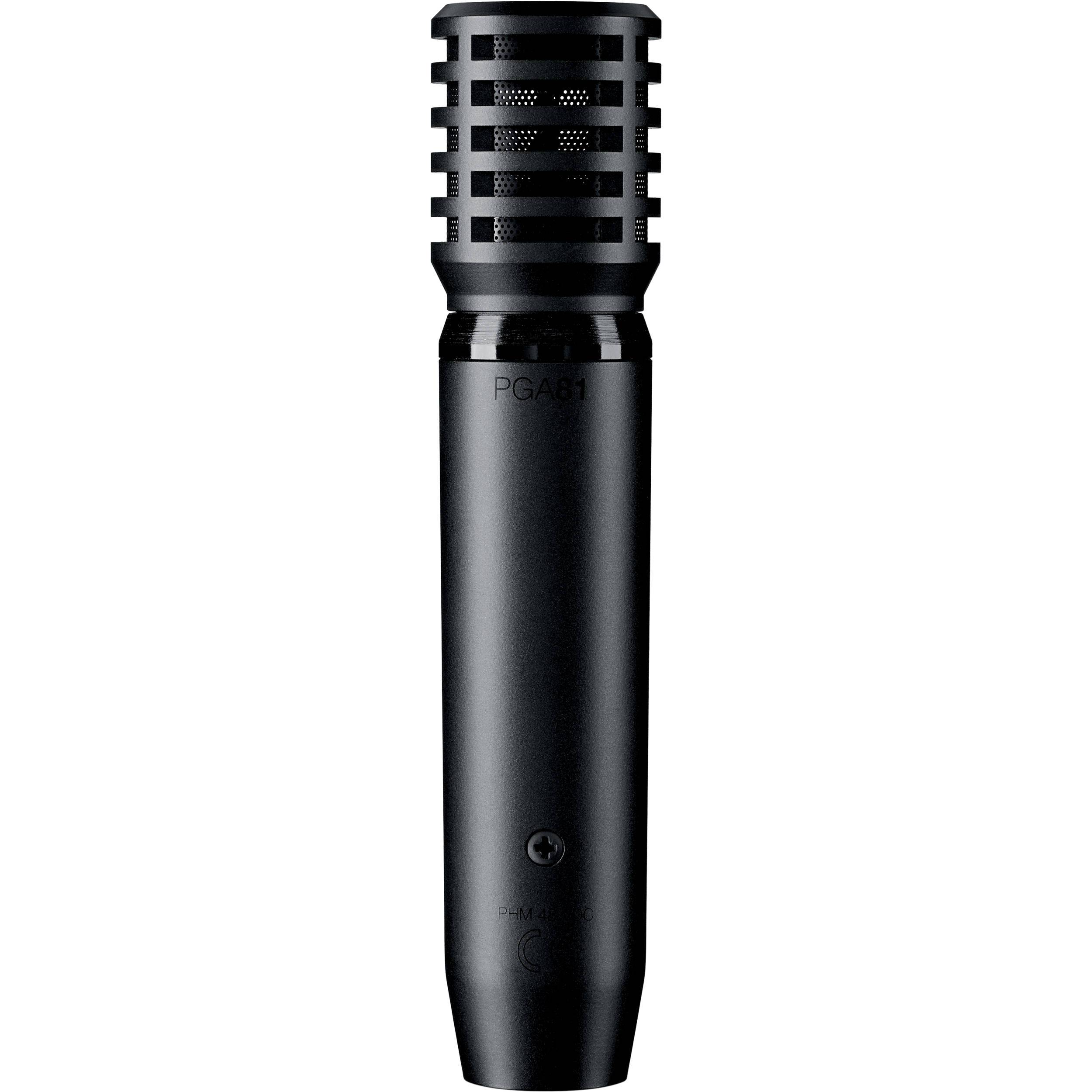 SHURE PGA81-XLR кардиоидный конденсаторный инструментальный микрофон c выключателем, с кабелем