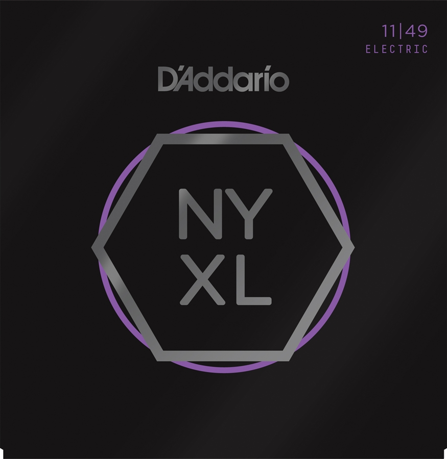 D'ADDARIO NYXL1149 SUPER LIGHT 11-49 струны для электрогитары, толщина 11-49