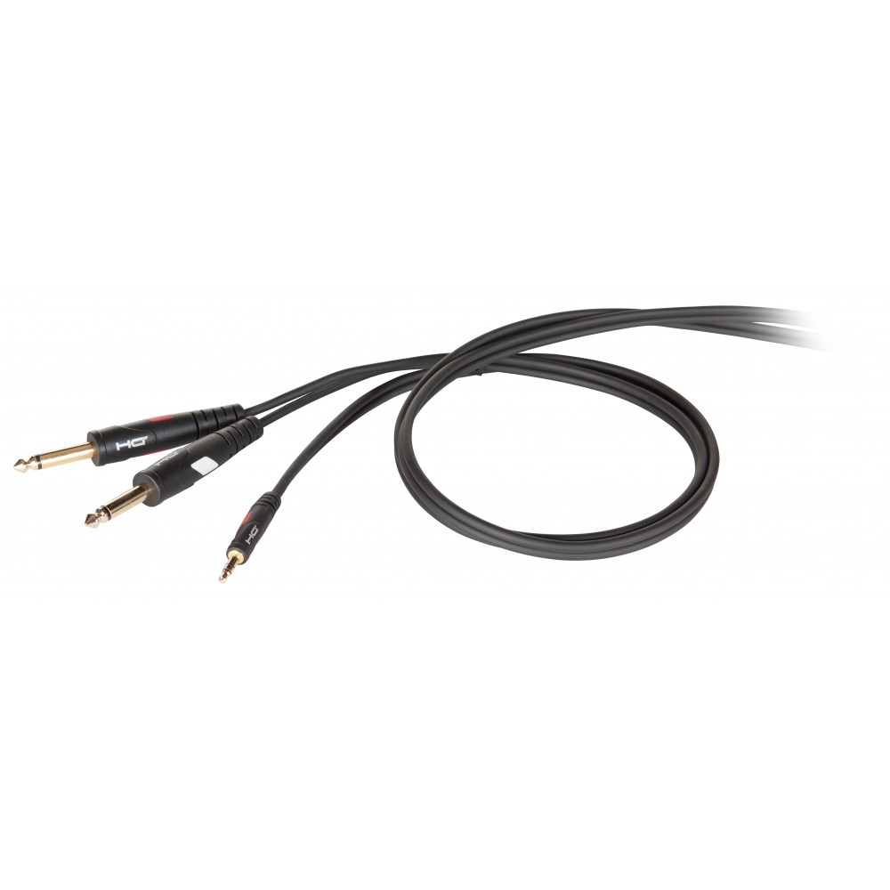 DIE HARD DHG545LU5 Проф. аудио кабель, стерео мини 3,5мм джек <-> 2х джек 6.3мм. , длина 5м