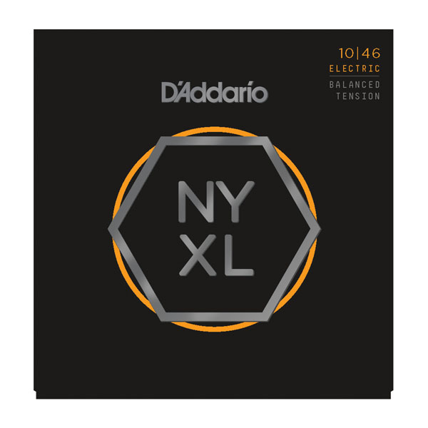 D'ADDARIO NYXL1046BT  Regular Light 10-46 Струны для электрогитары, сбалансированное натяжение.