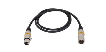 Rockcable RCL30351 D6 Микрофонный кабель XLR(М) XLR( F) 1 м Металл. корп.
