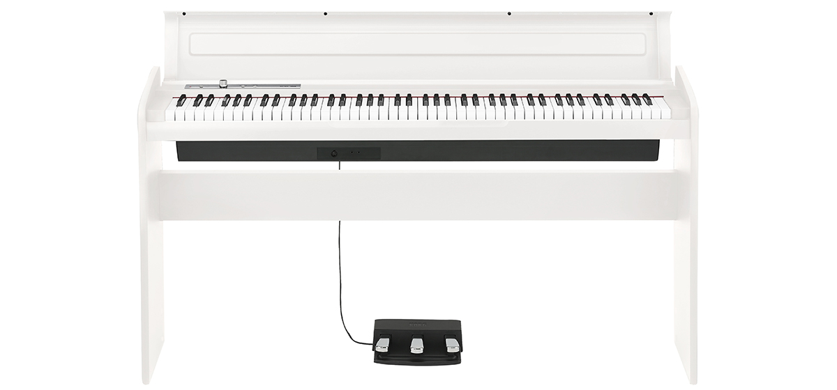 KORG LP-180-WH - Цифровое пианино, 10 тембров, тройная педаль, стойка и адаптор питания в комплекте,
