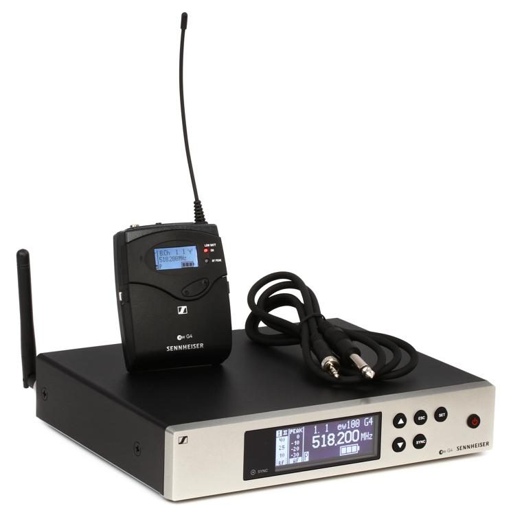 SENNHEISER EW 100 G4-CI1-A , радиосистема, 516-558 МГц, рэковый приемник, поясной передатчик