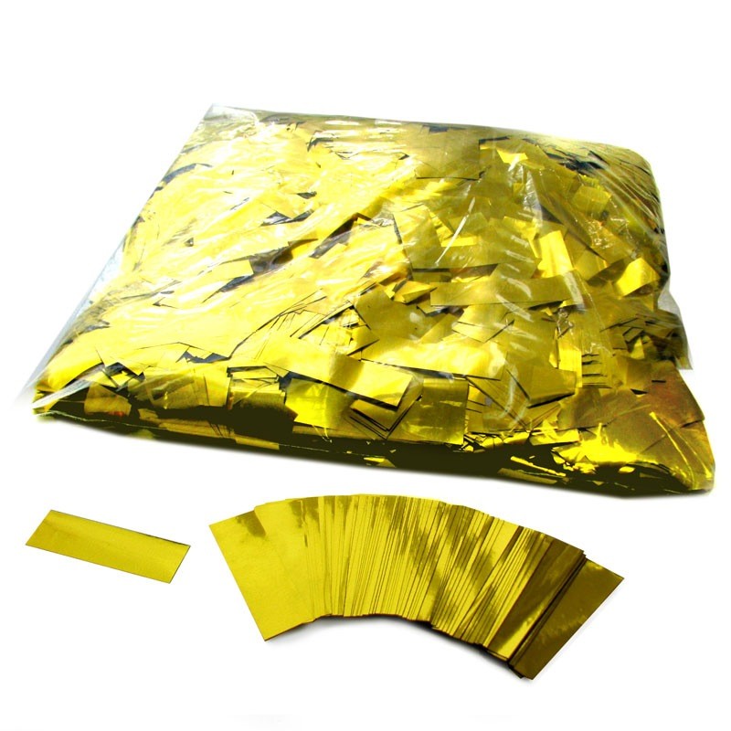 MLB Metal Glitter GOLD, 1кг Металлизированное золотое конфетти, упаковка 1кг, 5х2 см