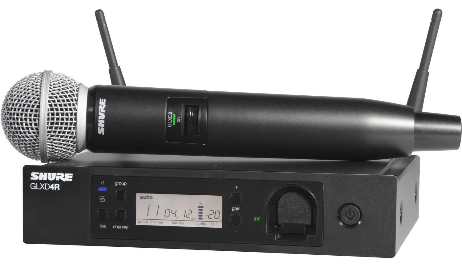 SHURE GLXD24RE/SM58 Z2 2.4 GHZ - рэковая цифровая радиосистема с ручным передатчиком SM58