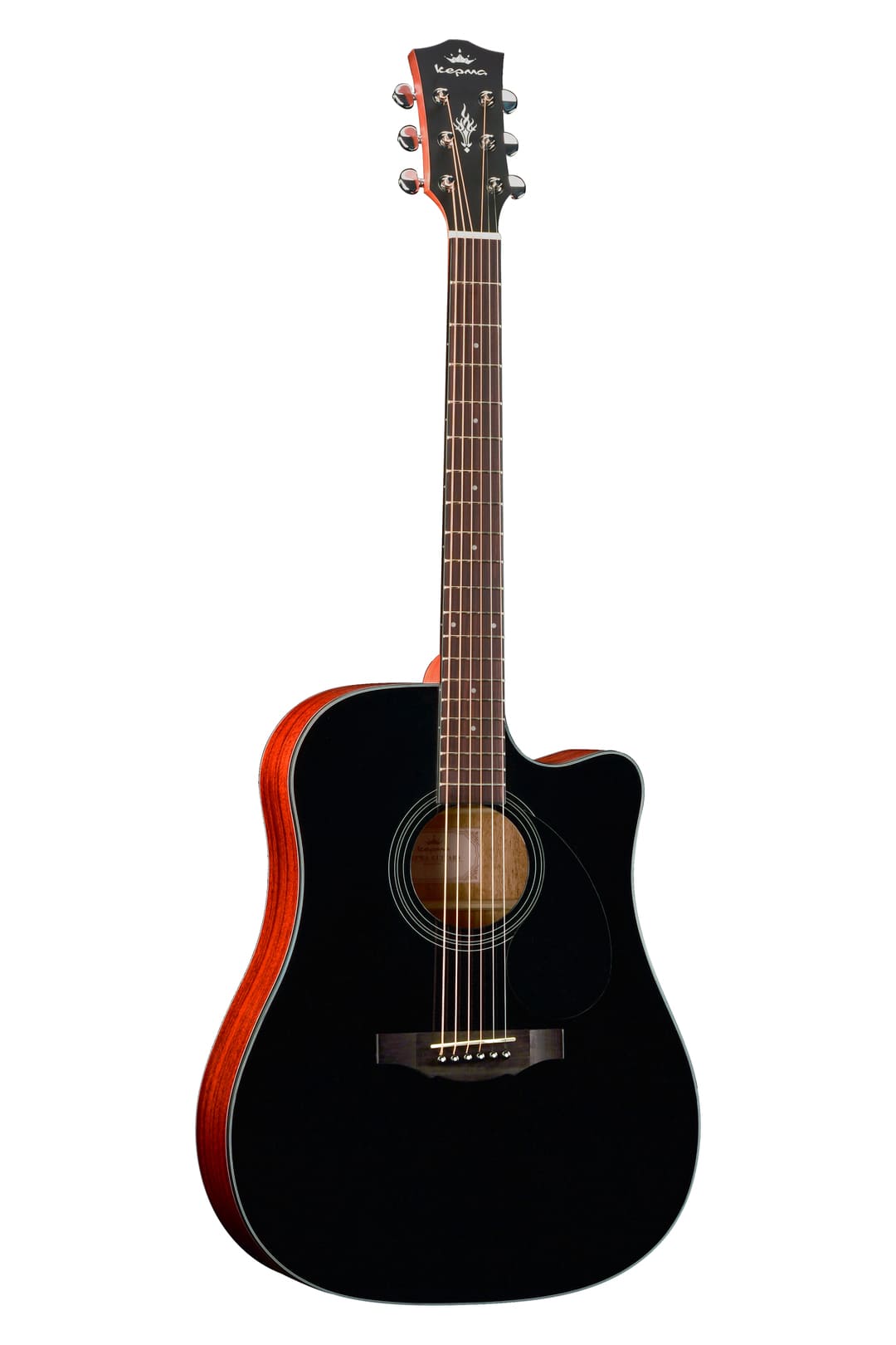 KEPMA EDC Black Matt акустическая гитара, цвет чёрный матовый