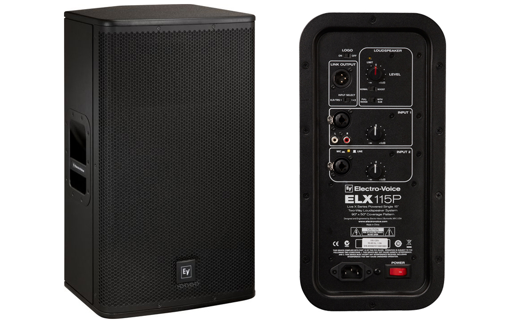 Electro-voice ELX 115P  2- х полосный, 15"/1,5", встроенный усилитель на 1000 Вт