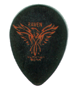 CLAYTON BLACK RAVEN, медиатр уменьшенного размера, рисунок орла.