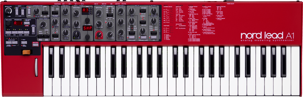 Clavia Nord Lead A1-синтезатор, 49 клавиш, осцилляторы, FM-синтез, волновые формы, 26 гол. полифония