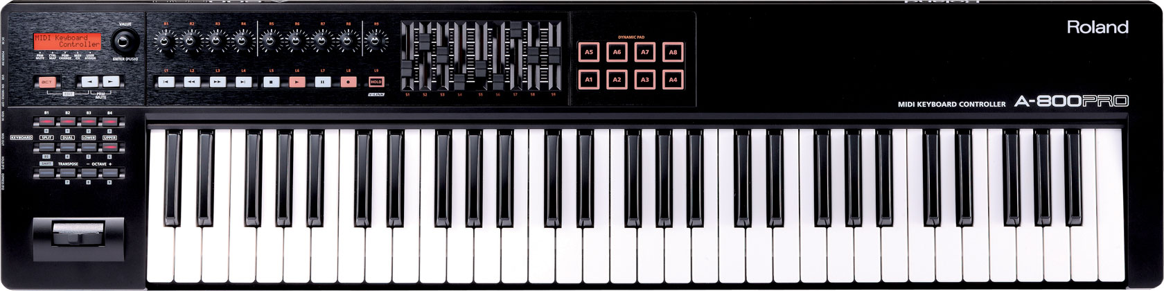Roland A-800PRO-R миди клавиатура, 61 клавишная