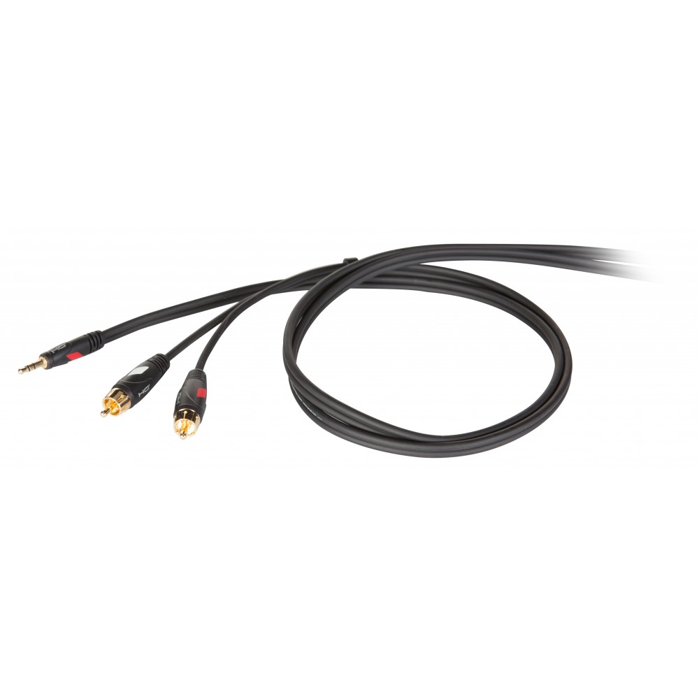 Die HARD DHG520LU18 - Проф.аудио кабель, стерео, мини джек 3,5мм <-> 2хRCA, длина 1.8 м