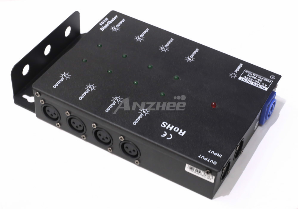 Anzhee DMX Splitter 8 - Оптический 8-канальный сплиттер DMX-сигнала, 8 выходов
