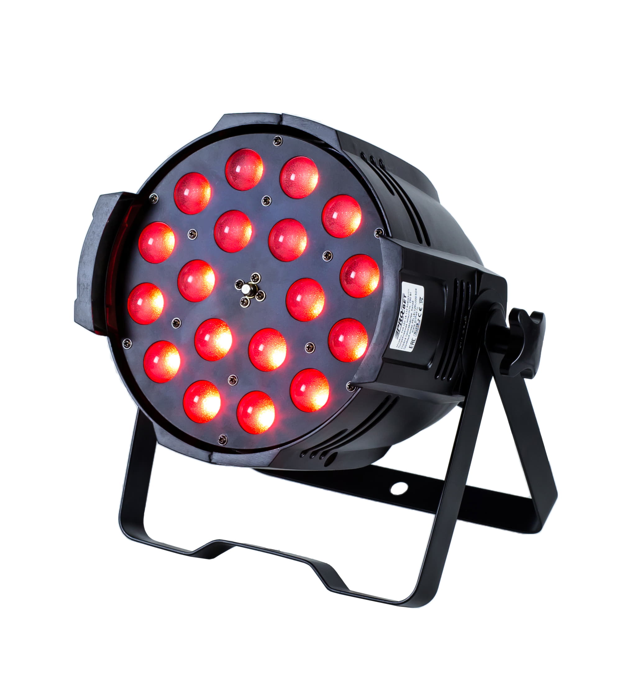 PROCBET PAR LED 18-15Z RGBWA+UV - Светодиодный прожектор  18 шт. светодиодов по 15 Вт, RGBWA+UV, зум