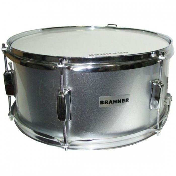 BRAHNER MSD-14" х 5"/SV Малый барабан с ремнём + палочки, цвет серебро