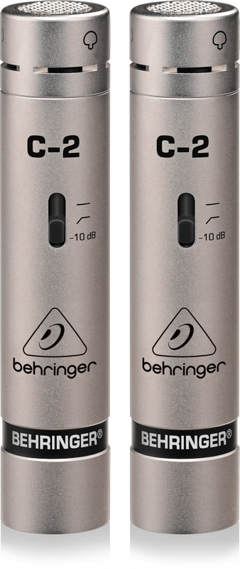 BEHRINGER C-2 -микрофоны (пара),20 Hz - 20 kHz,конденсатор,для студийной или концертной работы