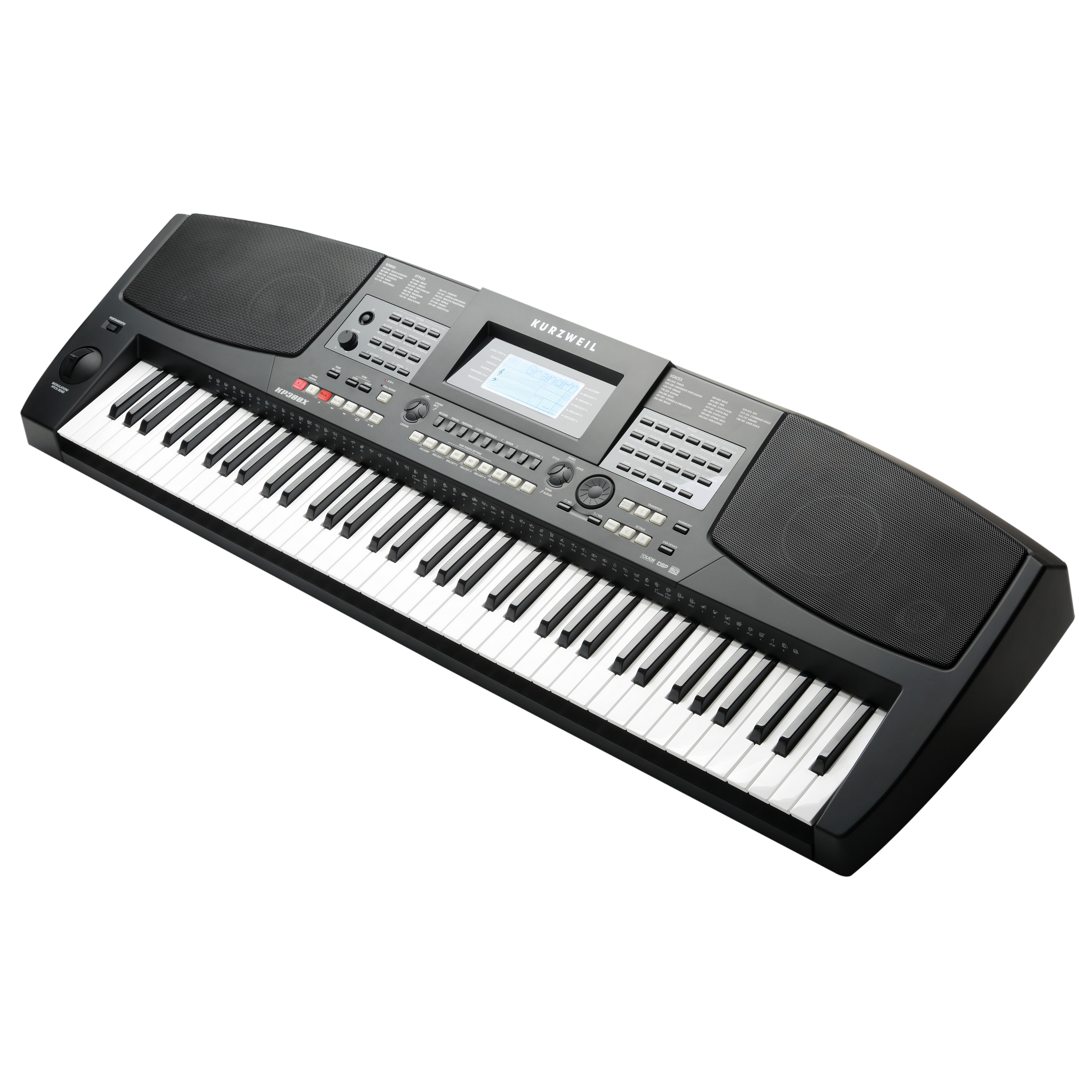 Kurzweil KP300X LB - синтезатор, 76 клавиш, полифония 128, цвет чёрный