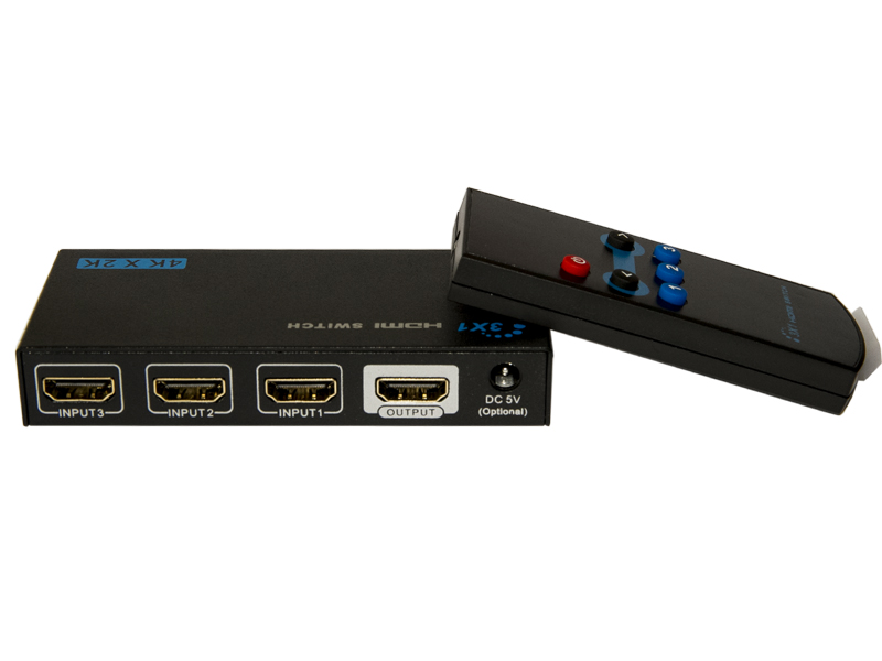 LKV331A - Переключатель HDMI 3 входа на 1 выход с пультом ДУ