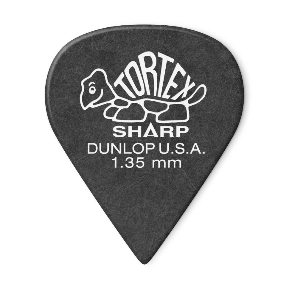 Dunlop 412 1.35 Tortex Sharp Медиатор, толщина 1,35мм, 