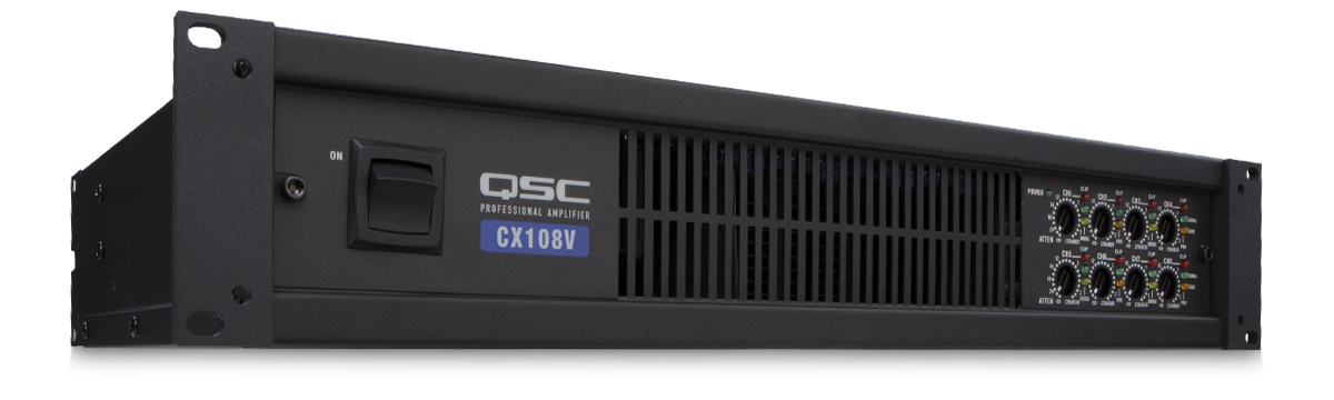 QSC CX108V - Усилитель 8-канальный; 8х100 Вт/70V; 20Hz - 20kHz; 9,5кг, 2U