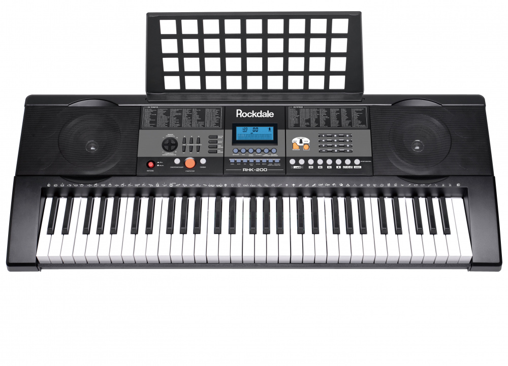 ROCKDALE Keys RHK-200 - синтезатор. 61 клавиша, чувствительная к силе нажатия
