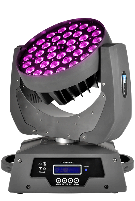 DIALighting IW36-10-Quatro Zoom - Вращающаяся голова WASH, 36 светодиодов 4-in-1 (RGBW). Zoom