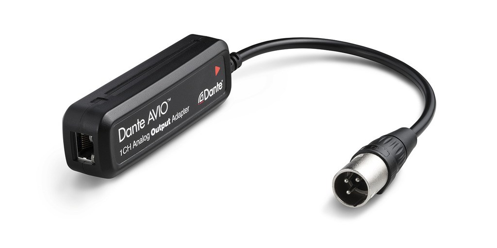 Dante AVIO Analog Output 0x1 адаптер для подключения к аудиосети Dante, 1 аналоговый линейный выход