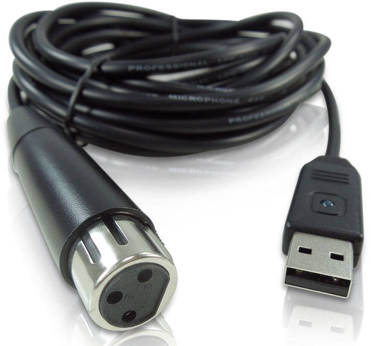 Behringer MIC 2 USB - звуковой USB-интерфейс в виде кабеля 5 м для профессиональных динамических мик