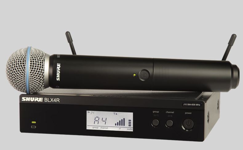SHURE BLX24RE/B58 M17 662-686 MHz радиосистема вокальная с капсюлем динамического микрофона BETA 58.