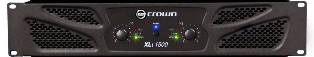 Crown XLi 1500 усилитель Cтерео: 450 Вт/ 4Ом, 330Вт / 8Ом Мост: 900Вт/8 Ом