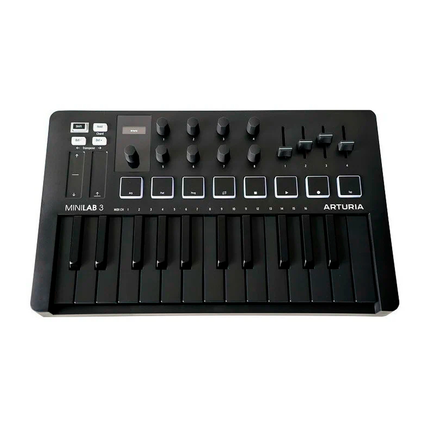 Arturia MiniLAB 3 Deep Black - 25 клавишная  MIDI-клавиатура - пэд-контроллер