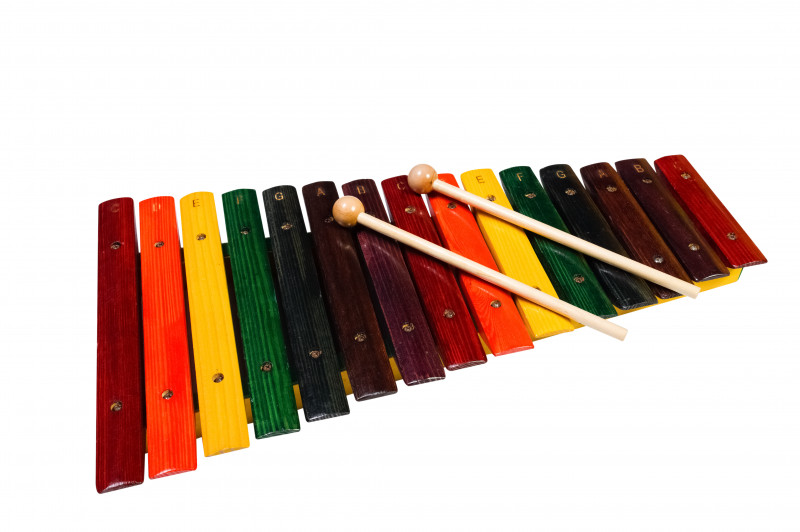 FLIGHT FX-15С - ксилофон (15 нот), разноцветный, 2 палочки