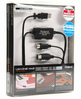 Roland UM-ONE MK2 интерфейс 2 MIDI ---> USB