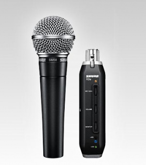 SHURE SM58-X2U  вокальный микрофон с XLR-to-USB адаптером для подключения к ПК