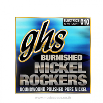 GHS BNR-L Burnished Nickel Струны для электрогитары; (10-13-17-26-36-46); никель; кругл.обмотка 