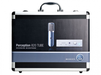AKG Perception 820 Tube ламповый микрофон + блок управления + виброгасящий подвес 'паук' + металличе