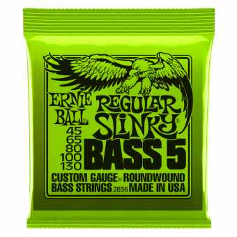 Ernie Ball 2836 струны для 5-струнной бас гитары (45-65-80-100-130)