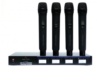 U-404C Arthur Forty PSC (UHF) - Вокальная радиосистема с 4 ручными микрофонами, 100 каналов IR-синхр